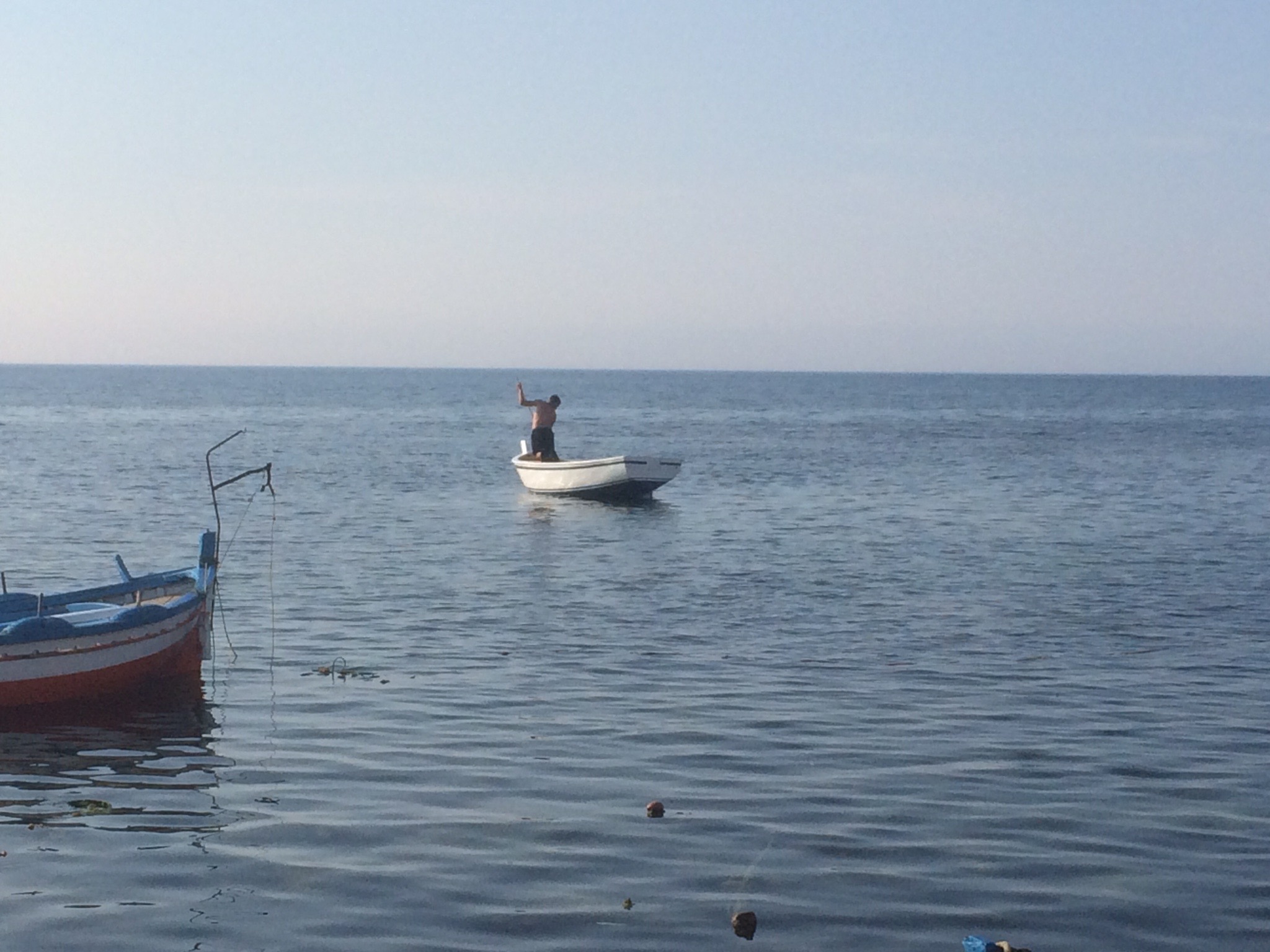 Modifica di una barchetta da pesca per uso privato