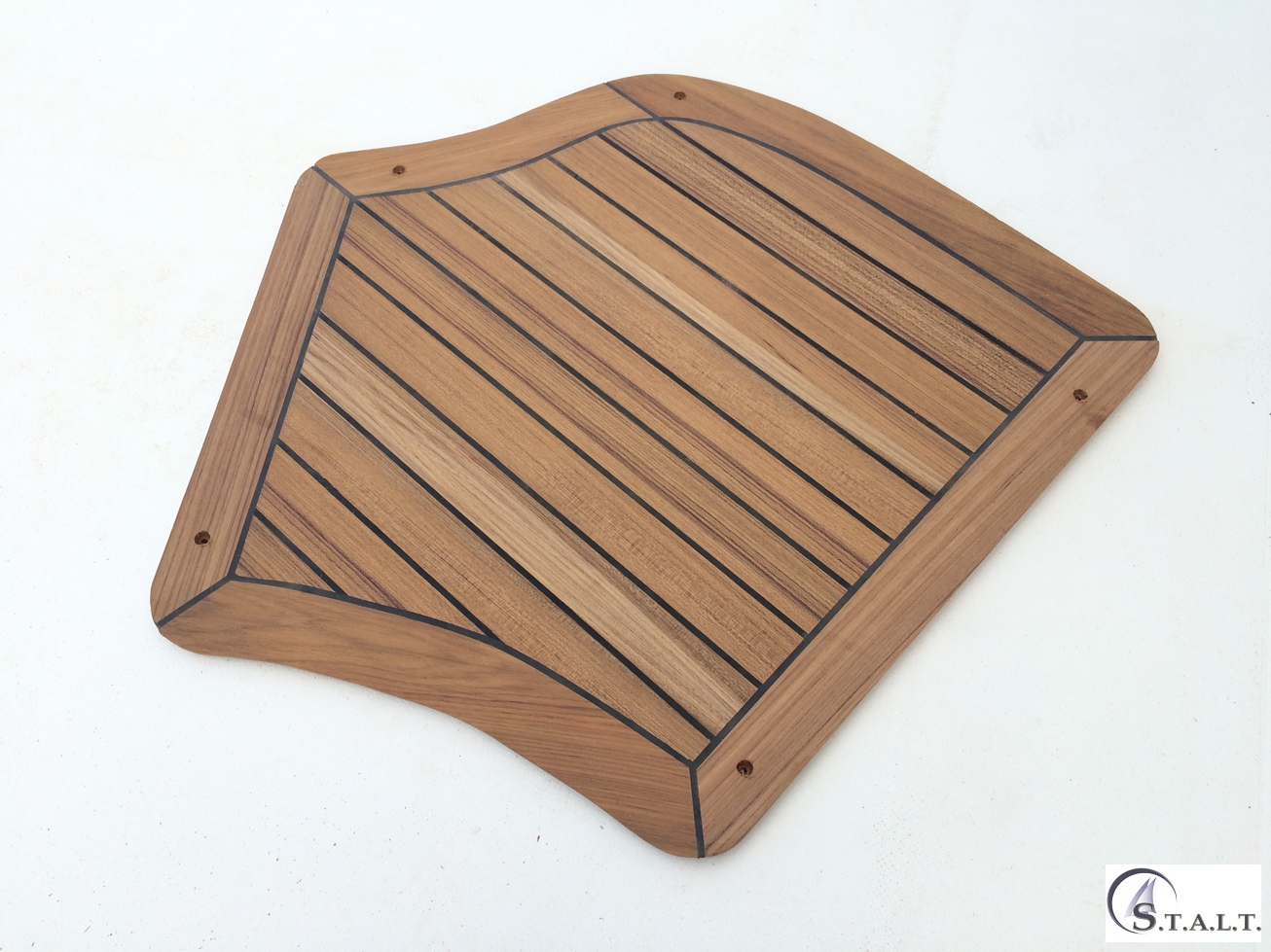 realizzazione coperta in teak