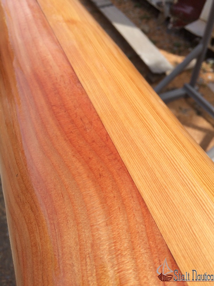 Realizzazione di un albero in legno di douglas di 15 e 9 metri