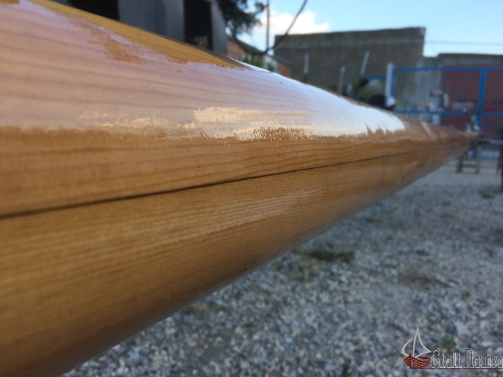 Realizzazione di un albero in legno di douglas di 15 e 9 metri