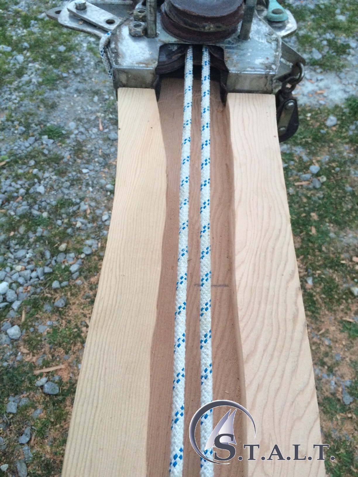 Realizzazione di un albero in legno di douglas di 15 metri