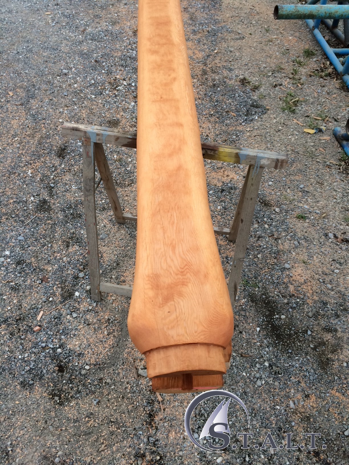 Realizzazione di un albero in legno di douglas di 15 metri