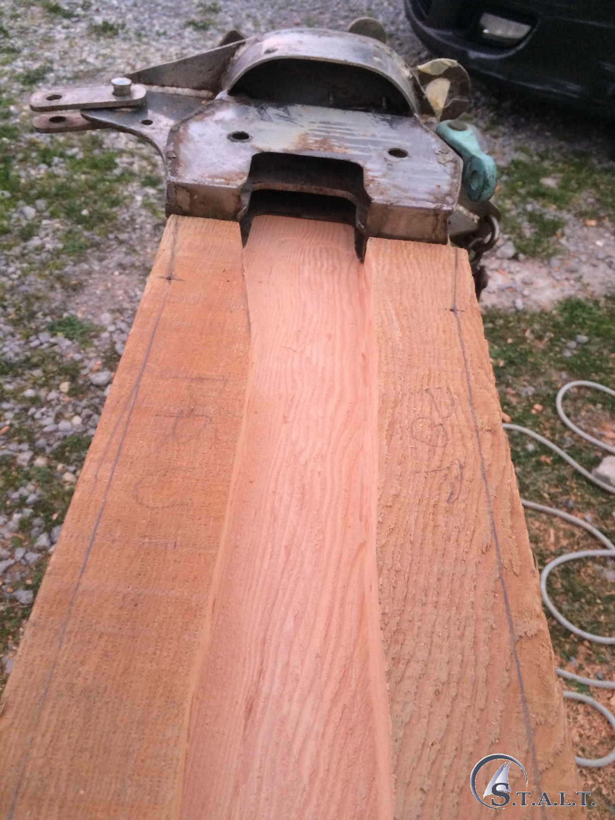 Realizzazione di un albero in legno di douglas di 15 metri