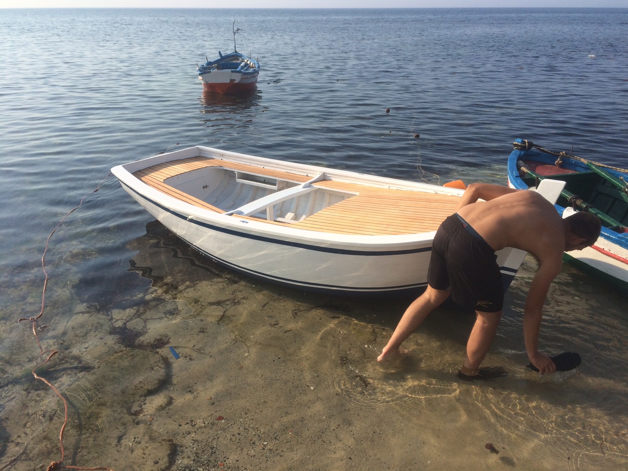 Modifica di una barchetta da pesca per uso privato