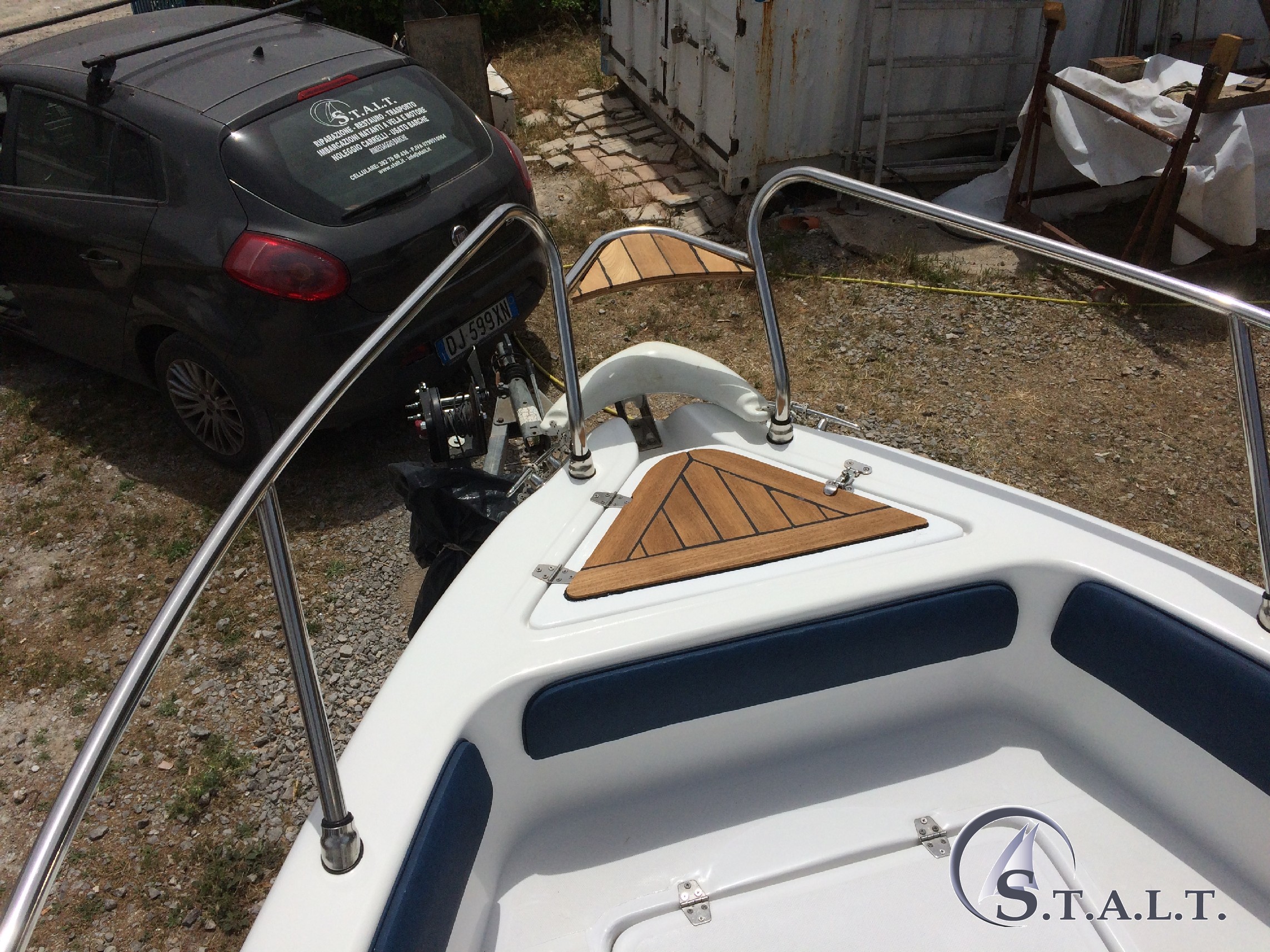 Installazione coperta in teak blumax